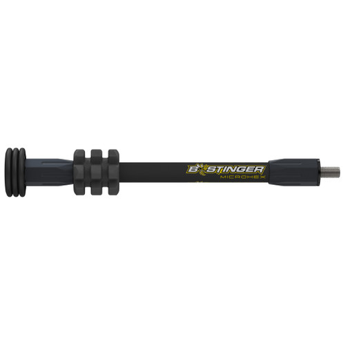 Bee Stinger MHX08MB MicroHex Hunting Stabilizer, 8 Inches, Matte Black