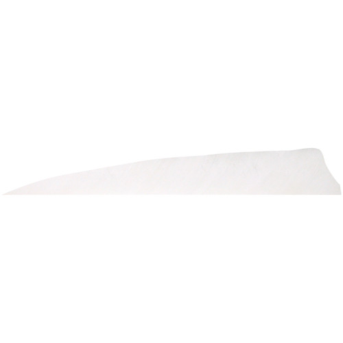 Gateway 500RSSFW-100 Shield Cut Feathers 5 Inches, RW White, 100 Pack