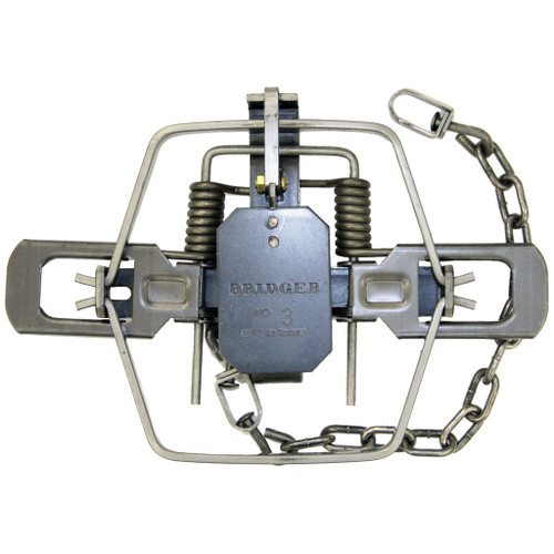 Bridger BR 3 Reg Coil Spring Trap No. 3, Silver