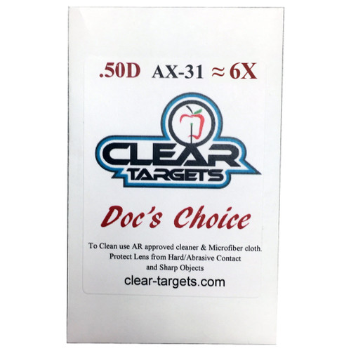 Axcel AX31-CTDC-6X Docs Choice Lens X-31 for Archery Sights, 6x Magnification, Clear