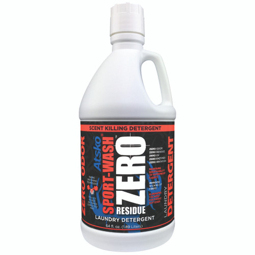 Atsko 1338QZ Zero Sport Wash Laundry Detergent, 64 Ounce, White