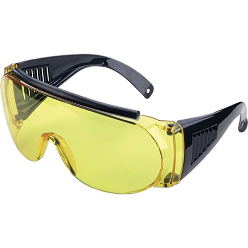 Allen Company 2170 Fit-Over Shooting Glasses for Prescription Use, Yellow Tint, 1 Pack