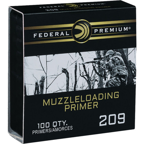 Federal PMZ209 Premium Muzzleloader Primer 100 Pack HAZMAT, Yellow
