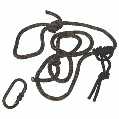 Summit SU83100 Linesmans Rope with Carabiner, 8 Feet, Green