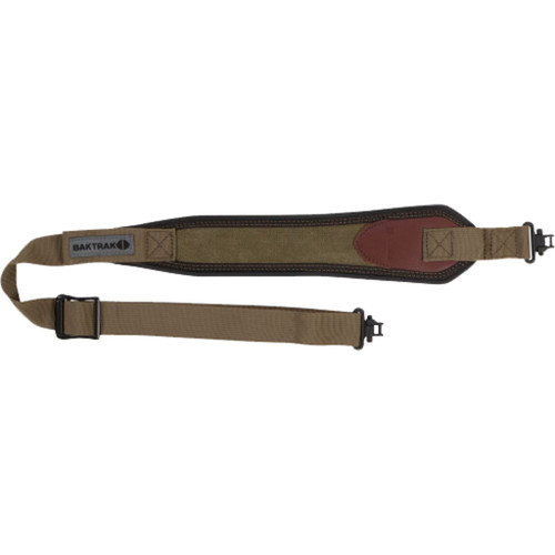 Allen Company 8110 Heritage Gun Sling with Baktrak Shoulder Pad and Leather Trim, Brown