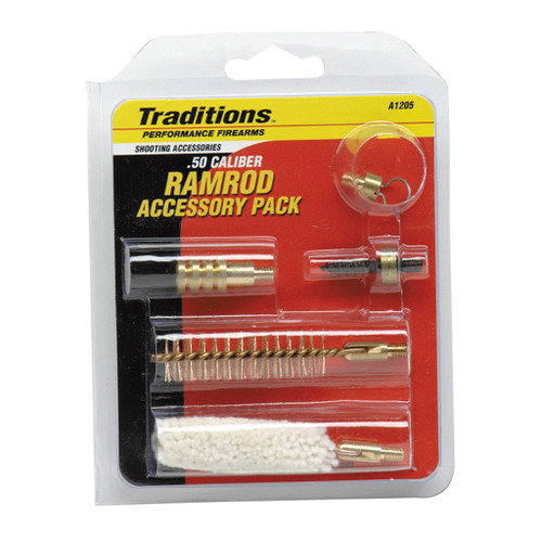 Traditions A1205 Ramrod Accessories Pack .50 Caliber, Red