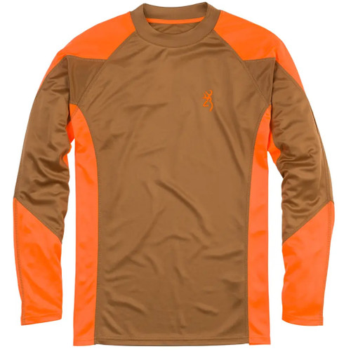 Bro 3011820102 NTS Upland Shirt Khaki/Blaze, Medium