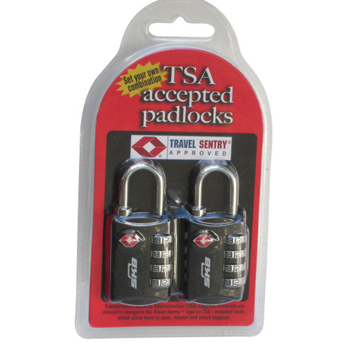 SKB 1SKB-PDL TSA Combo Padlock, Black, 2 Pack