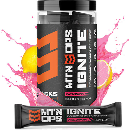MTN OPS 1104400320 Ignite Pink Lemonade Trail Packs, 20 Count