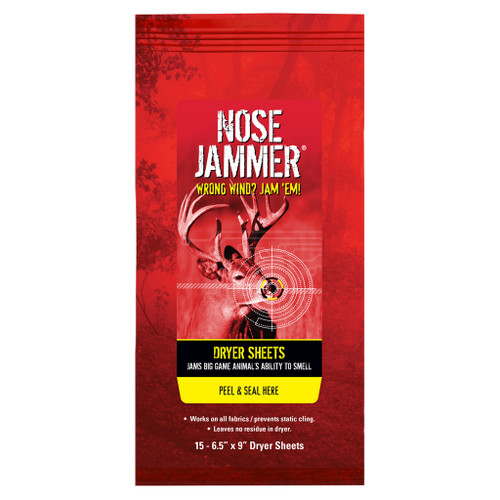 Nose Jammer 3168 Dryer Sheets, 15 Pack