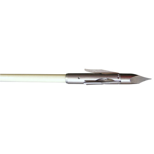 Innerloc 83570 Glow Max Bowfishing Arrow with Three Barb Grapple Point, 5/16 Inches, White