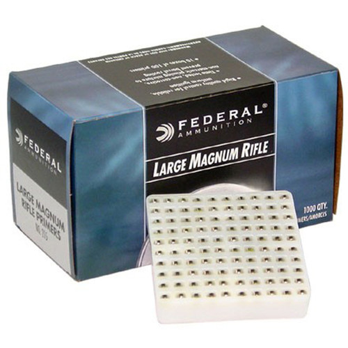 Federal 155 Pistol Primers Large Magnum 1000 count HAZ, Brass