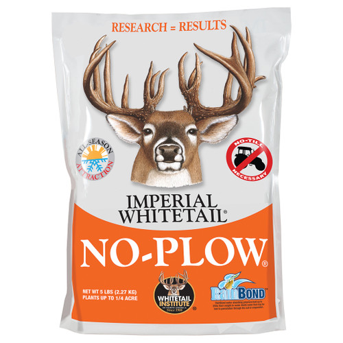Whitetail Institute NP5 No-Plow Wildlife Seed Blend, 5 lbs, White