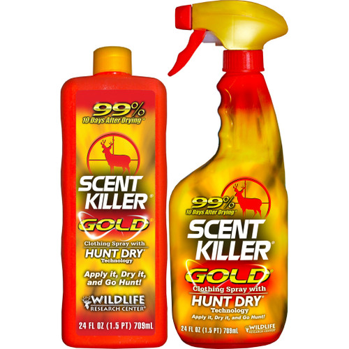 Wildlife Research 1259 Scent Killer Spray Gold Combo, 24 Ounce, Red, 2 Pack