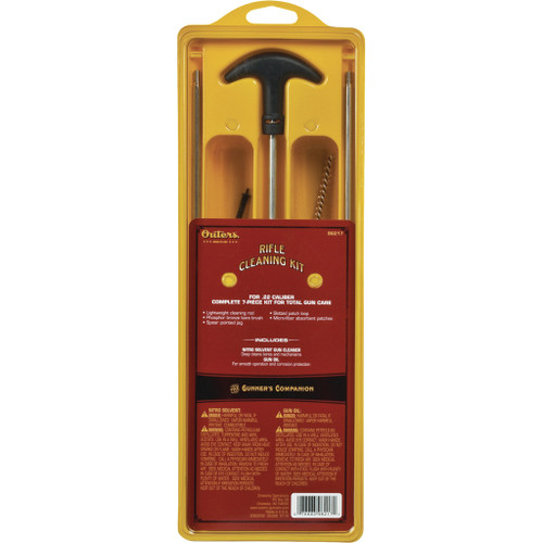 Outers 96217 Cleaning Kit 22 Caliber Rifle Aluminum Rods, Clear