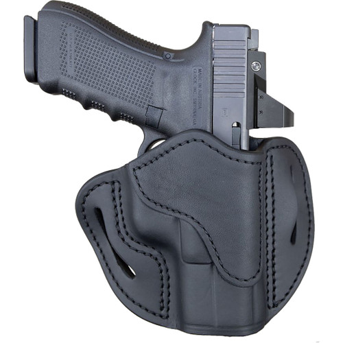 1791 Gunleather OR-BH2.1-SBL-R Optic Ready Belt Holster Size 2.1, Stealth Black, Right Hand