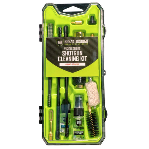 Breakthrough BT-CCC-12G Vision Series Hard Case Cleaning Kit for Shotgun, 12 Gauge, Green