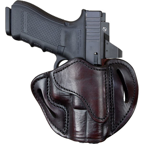 1791 Gunleather OR-BH2.1-SBR-R Optic Ready Belt Holster Size 2.1, Signature Brown, Right Hand