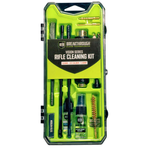 Breakthrough BT-CCC-AR15 Vision Series Hard Case Cleaning Kit for Rifle AR15, Green
