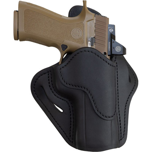 1791 Gunleather OR-BH2.4-SBL-R Optic Ready Belt Holster Size 2.4, Stealth Black, Right Hand