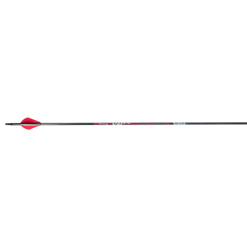 Victory VAPS-500FQ-6 VAP Sport Arrows, Raptor Vanes, 500 Spine, Black, 6 Pack