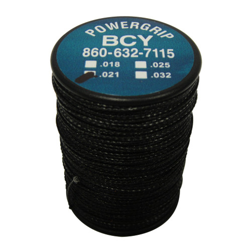 BCY Power Grip Serving String, 0.021 Inches, 75 Yards, Black