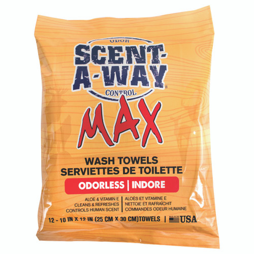 Scent-A-Way HS-SAW-07796 Max Wash Towels, Yellow, 12 Pack