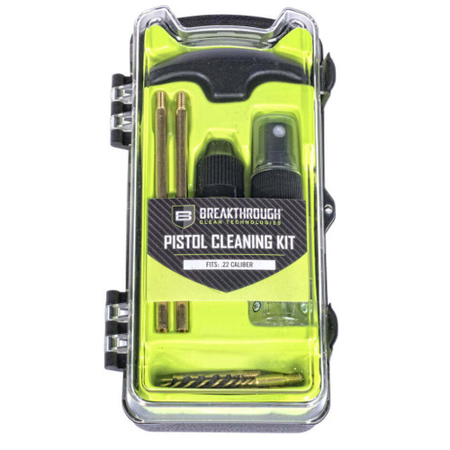 Breakthrough BT-ECC-22 Vision Series Hard Case Cleaning Kit for Pistol 22 Caliber, Green