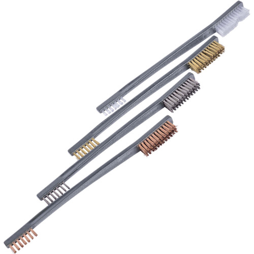 Breakthrough BT-DEB-4PK Double Ended Utility Brush for Gun Cleaning, Black, 4 Pack