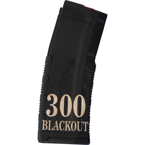 Black Rain Ordnance BRO-MAG30-300BLK Lasered AR15 Magazine, 300 Blackout, Black, 30 Round