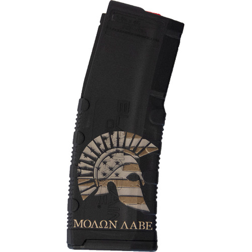 Black Rain Ordnance BRO-MAG30-MOLONLABE Lasered AR15 Magazine, Molon Labe, Black, 30 Round