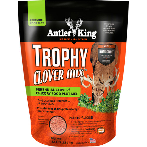 Antler King AKTCM Trophy Clover Perennial Seed Mix for 1/2 Acre, Black