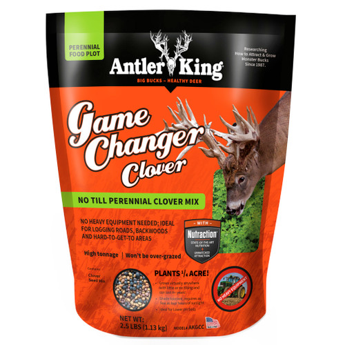 Antler King AKGCC Game Changer Clover Seed, 1/4 Acre Coverage, Black