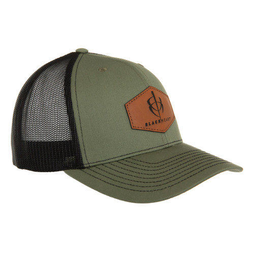 BlackHeart Patch Logo Hat, Green/Black