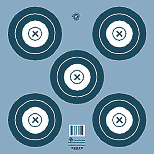 Maple Leaf Press NFI-2T Target Face NFAA Indoor 5-Spot, Blue, 100 Pack