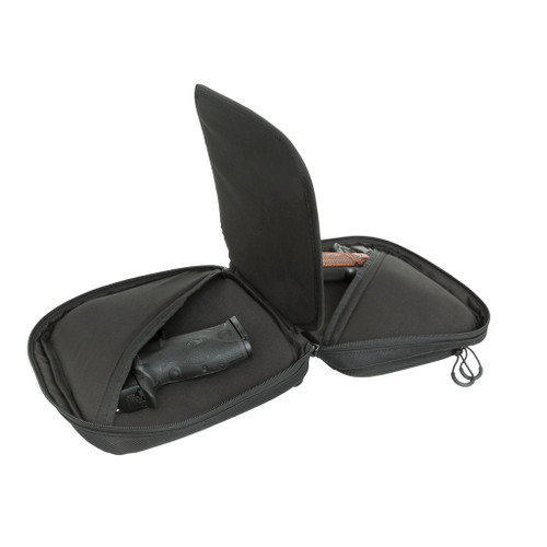 BlackHeart 1601239 CLINCH Double Pistol Case, Black