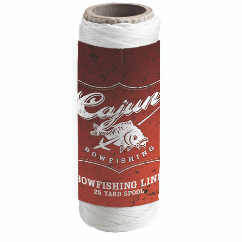 Cajun ABF5025 Premium Bowfishing Line, White, 25 Yards