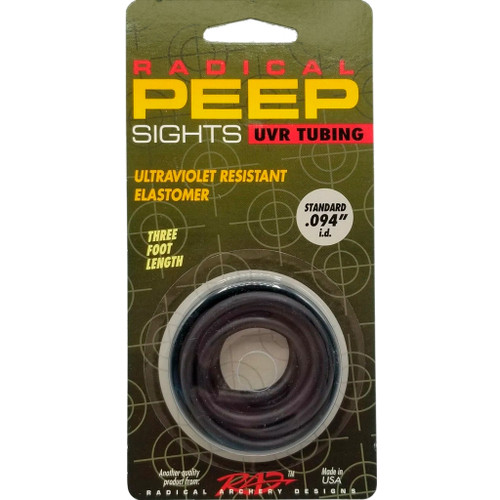 Radical Archery Designs 27001 UVR Tubing, .094 I D, Black