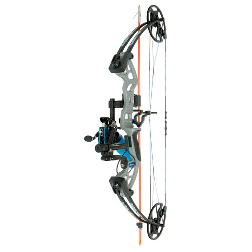 Fin-Finder 1601194 F-31 Bowfishing RTF Package with BLS & Winch Pro Reel, Grey, Right Hand