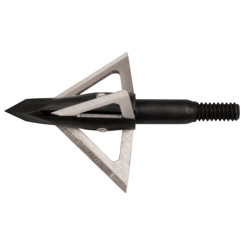 Muzzy 292 Trocar Crossbow Broadheads, 3 Blade, 100 Grain, Black, 3 Pack