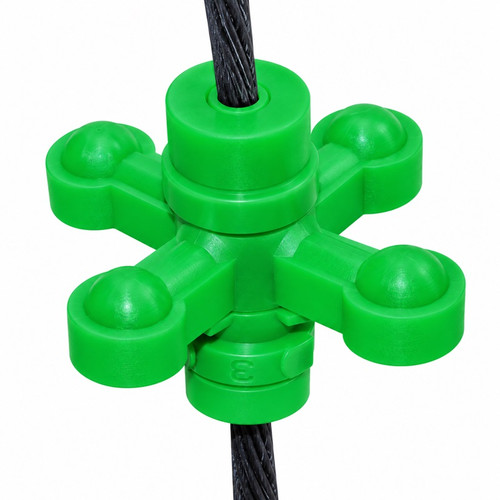BowJax 1034/FLO GREEN UltraJax I String Silencers, Green, 4 Pack