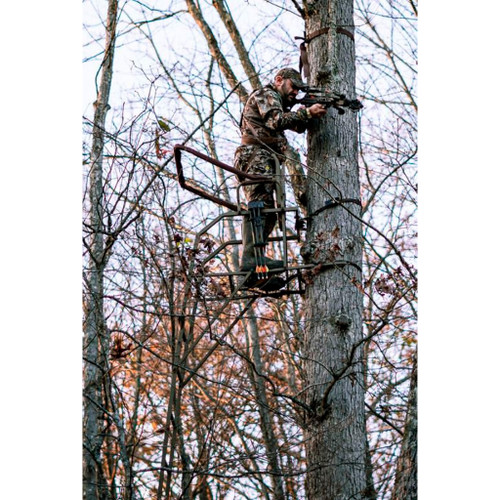 Trophy Treestands TL104 Strike Eagle Ladderstand, Single Person, 18 Feet, Brown