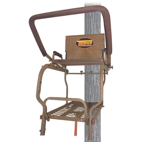 Trophy Treestands TL106 Mountaineer Ladderstand, Single Person, 20 Feet, Brown
