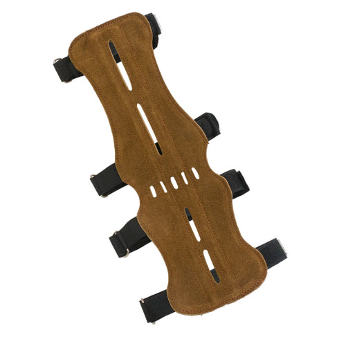 October Mountain 57366 Arm Guard 4 Strap Vented, Brown