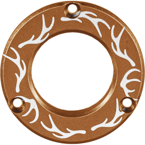 Axcel ADVR-HUB-CTEAN Driver Hubcap with Engraving Elk Antlers Pattern, Tan
