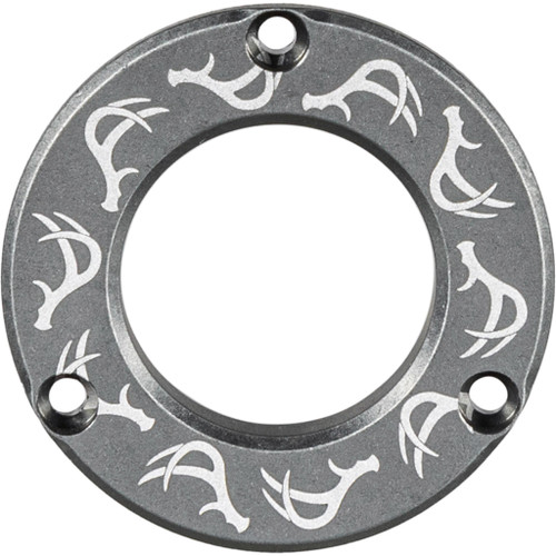 Axcel ADVR-HUB-SGDAN Driver Hubcap with Engraving Deer Antlers Pattern, Stone Gray