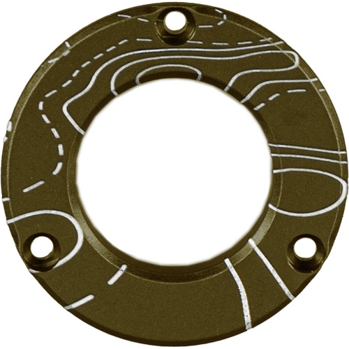 Axcel ADVR-HUB-TBMAP Driver Hubcap Tactical Bowhunting with Engraved Topographical Map Pattern, Black