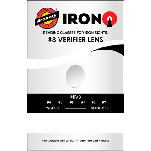 Specialty Archery IIV8 Iron I Rifle Peep Verifier No. 8, White