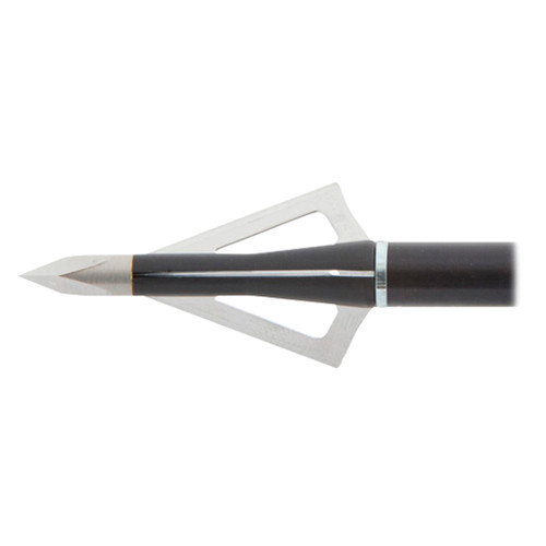 Wasp 7075 Hammer Broadheads, 3 Blade, 75 Grain, Black, 3 Pack