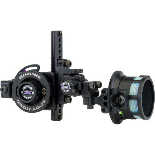 Spot Hogg BPM2LH19 Boonie Picatinny Mount Sight, 2 Pin, 019, Black, Left Hand